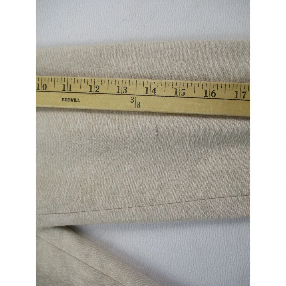 Old Navy Blazer Men M Beige Double Breasted Linen Blend Relaxed Workwear Utility